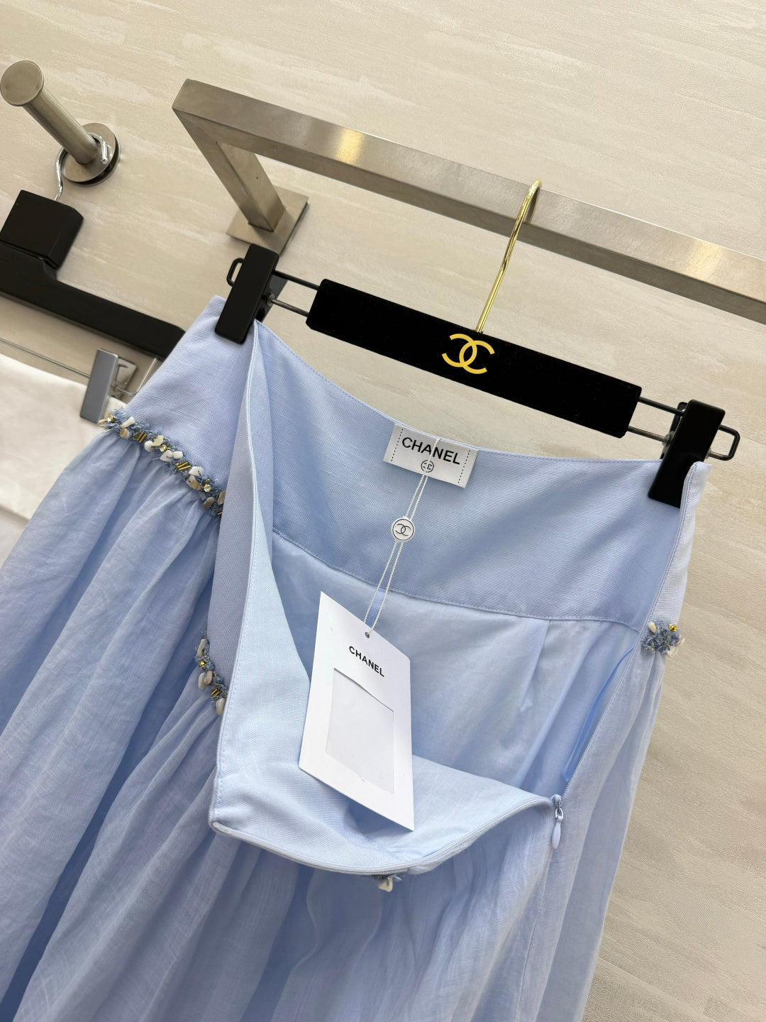 Chanel 2026 Midi Skirt Cotton-Linen 398795