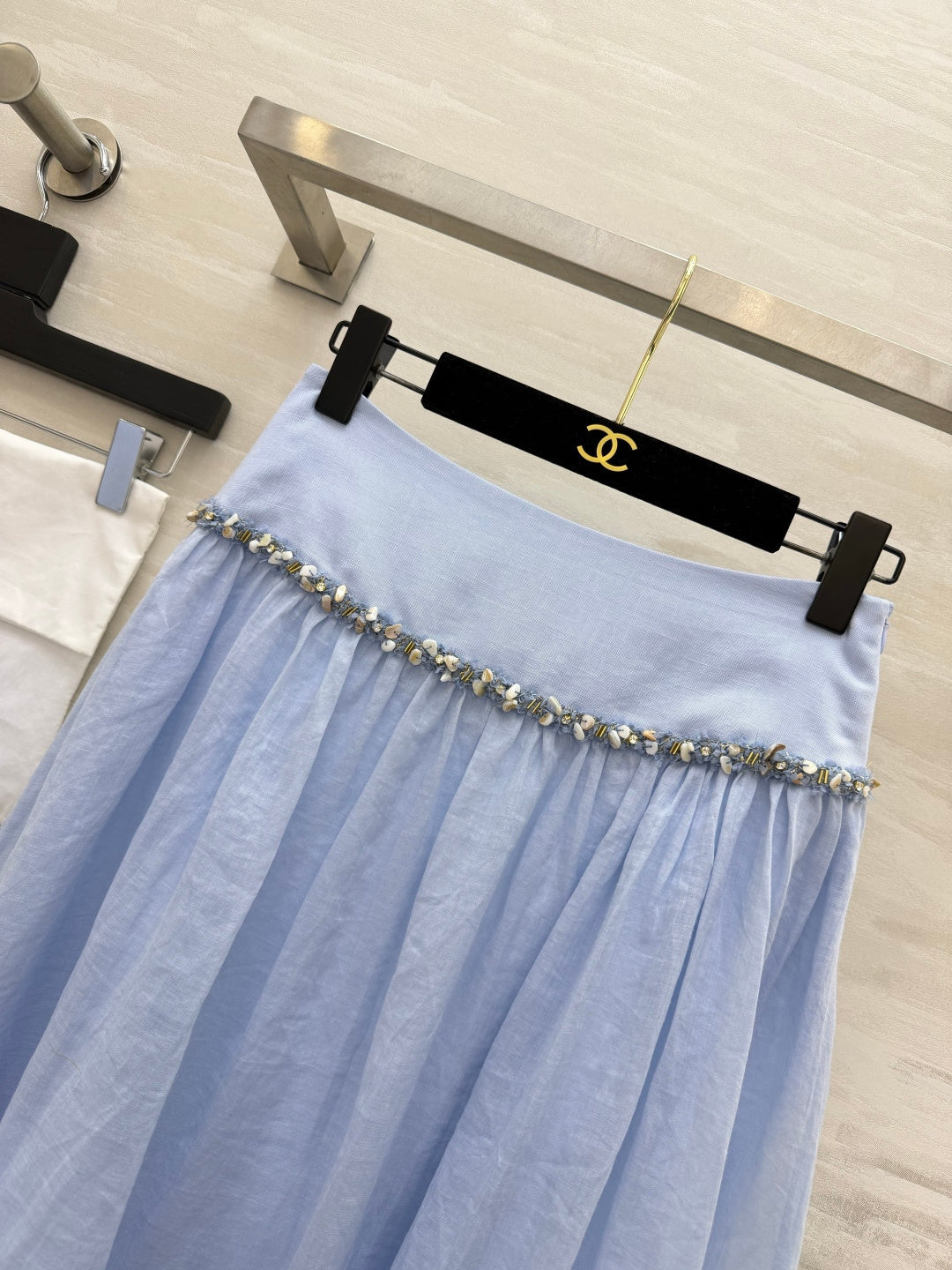Chanel 2026 Midi Skirt Cotton-Linen 398795