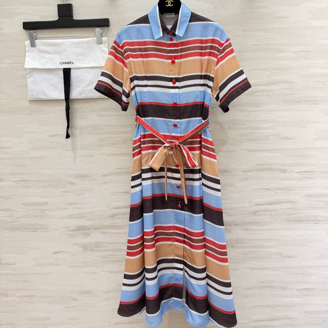 Chanel 2026 Midi Dress Multicolor Cotton 398764