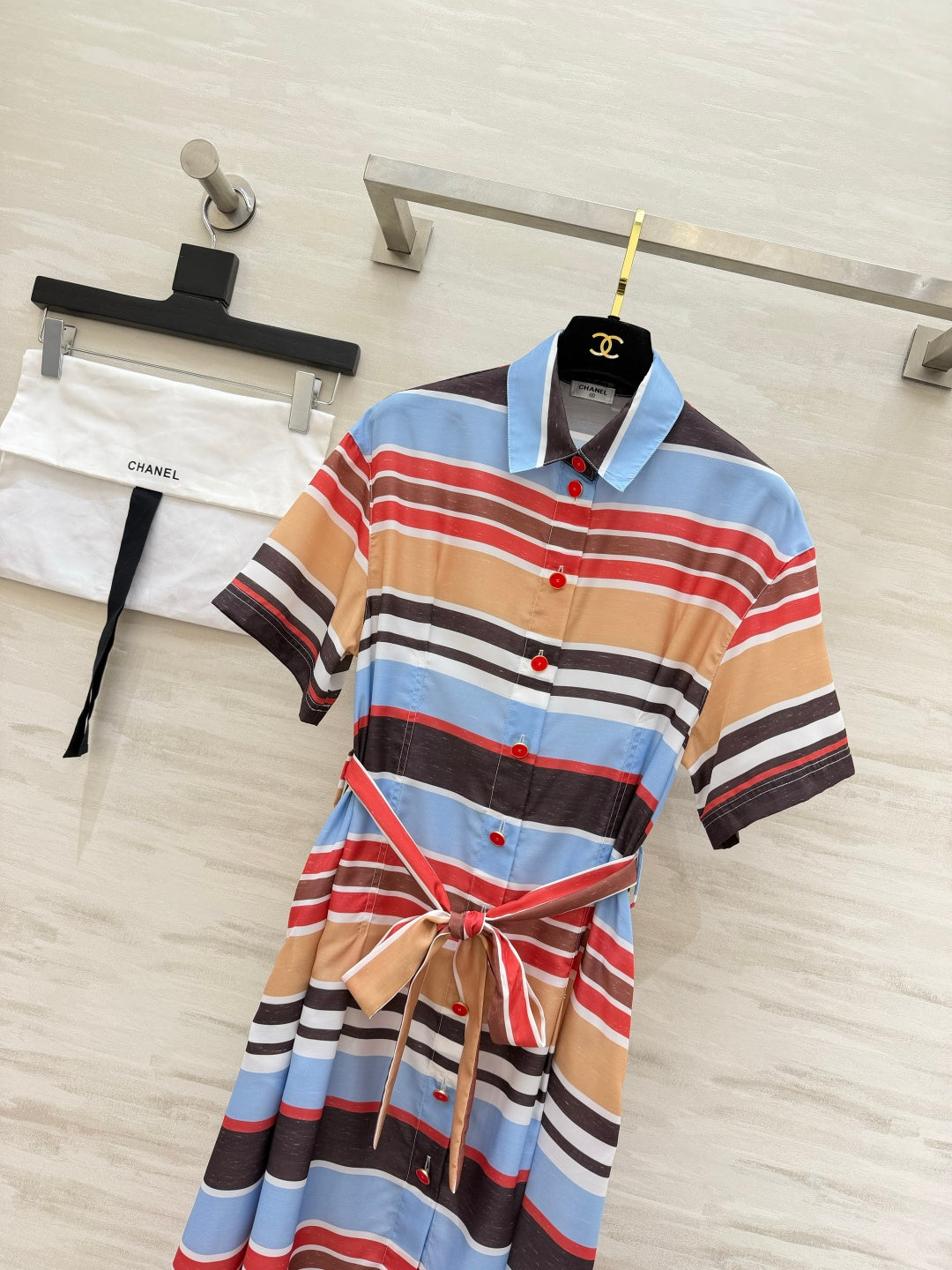 Chanel 2026 Midi Dress Multicolor Cotton 398764
