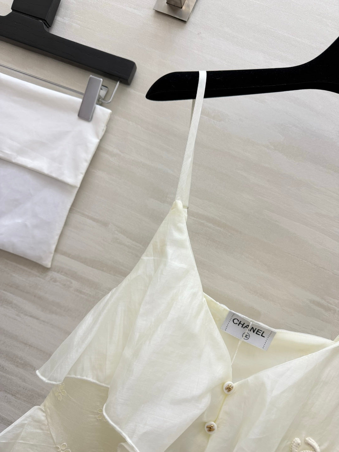 Chanel 2026 Tank Top Cream Cotton 402343