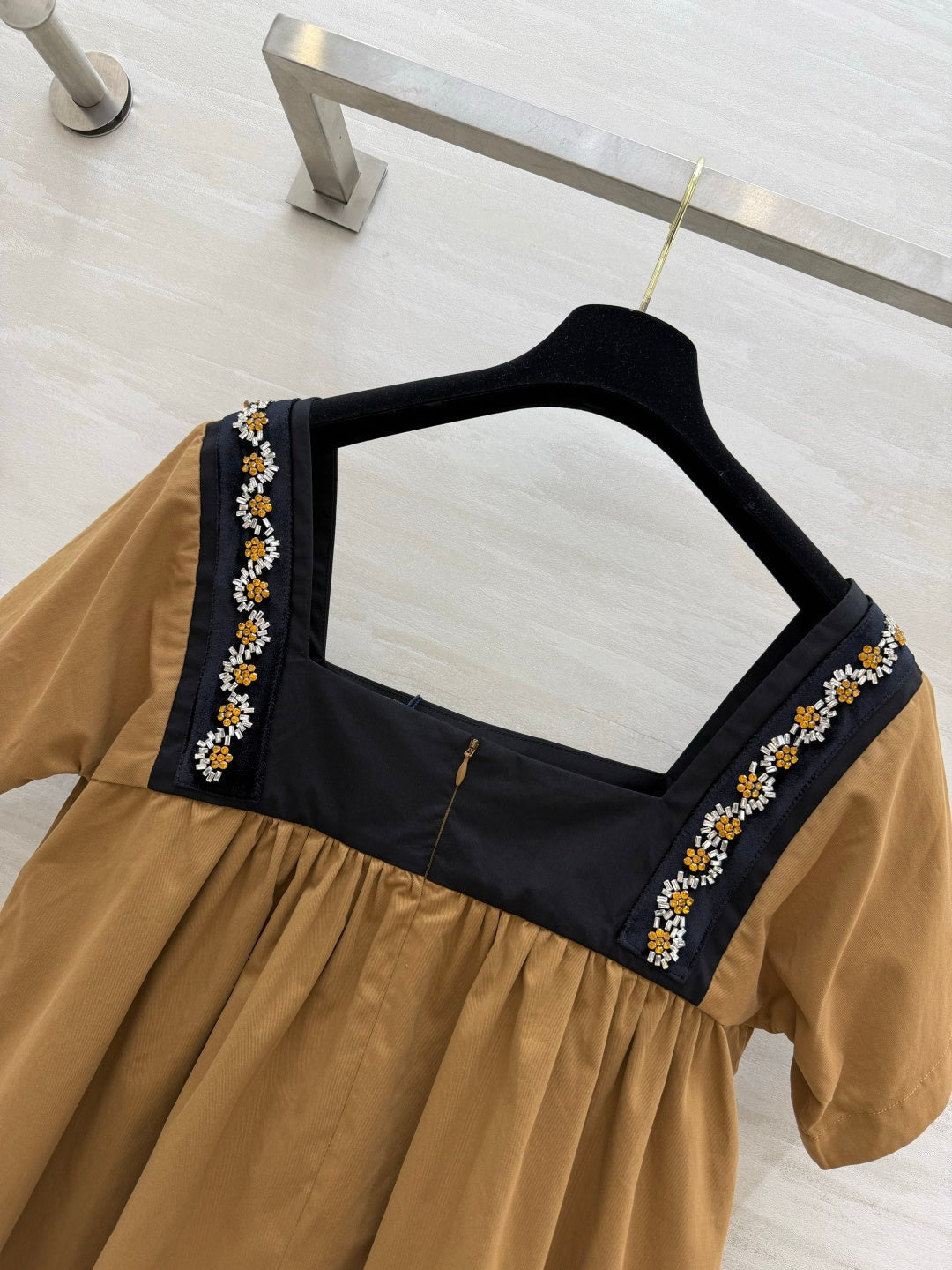 Prada 2026 Babydol Shirt Brown Black Cotton 402215
