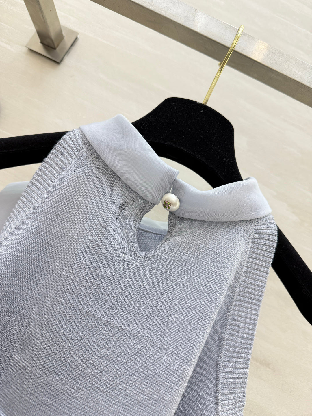 Chanel 2026 Misty Blue Knitwear Set Wool 639129