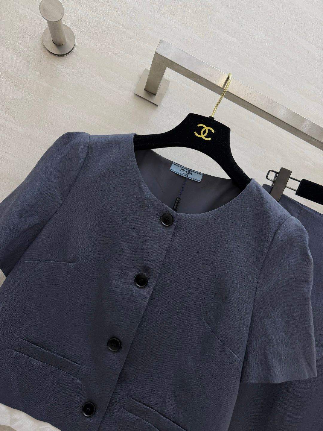 Prada 2026 Shirt And Midi Skirt Set Cotton 403370