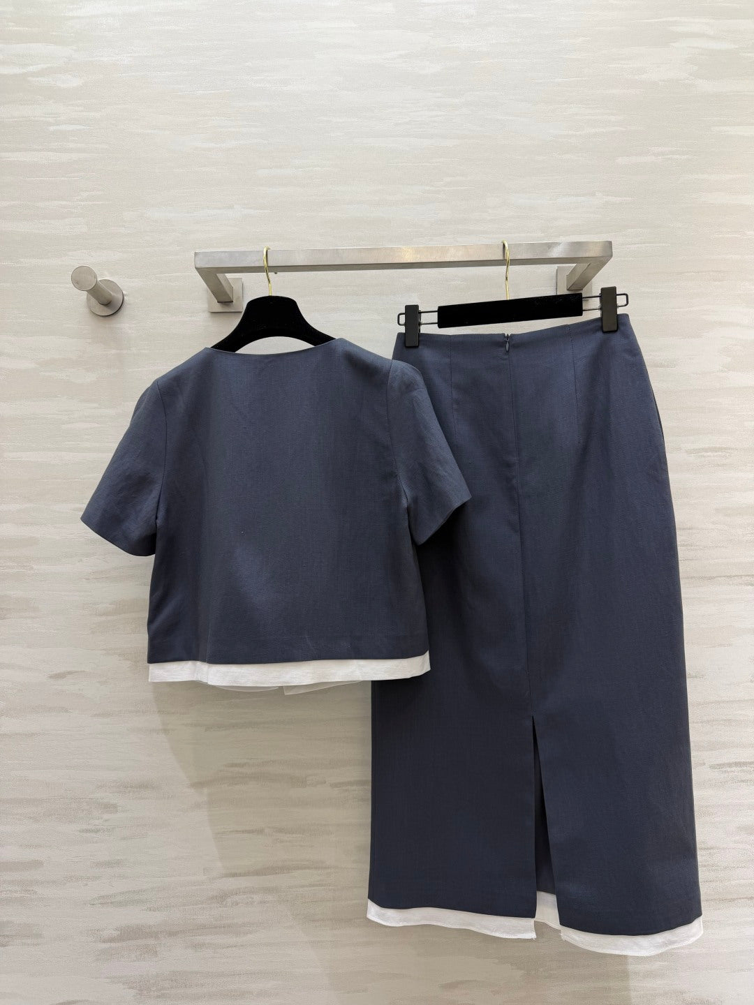 Prada 2026 Shirt And Midi Skirt Set Cotton 403370