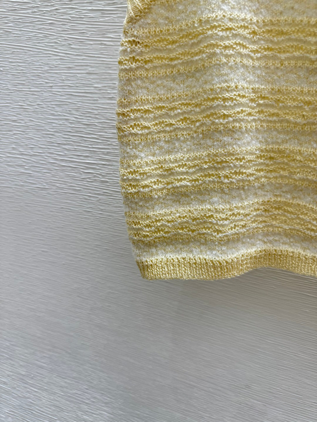 Chanel 2026 Sweater Vest Yellow Wool Nylon