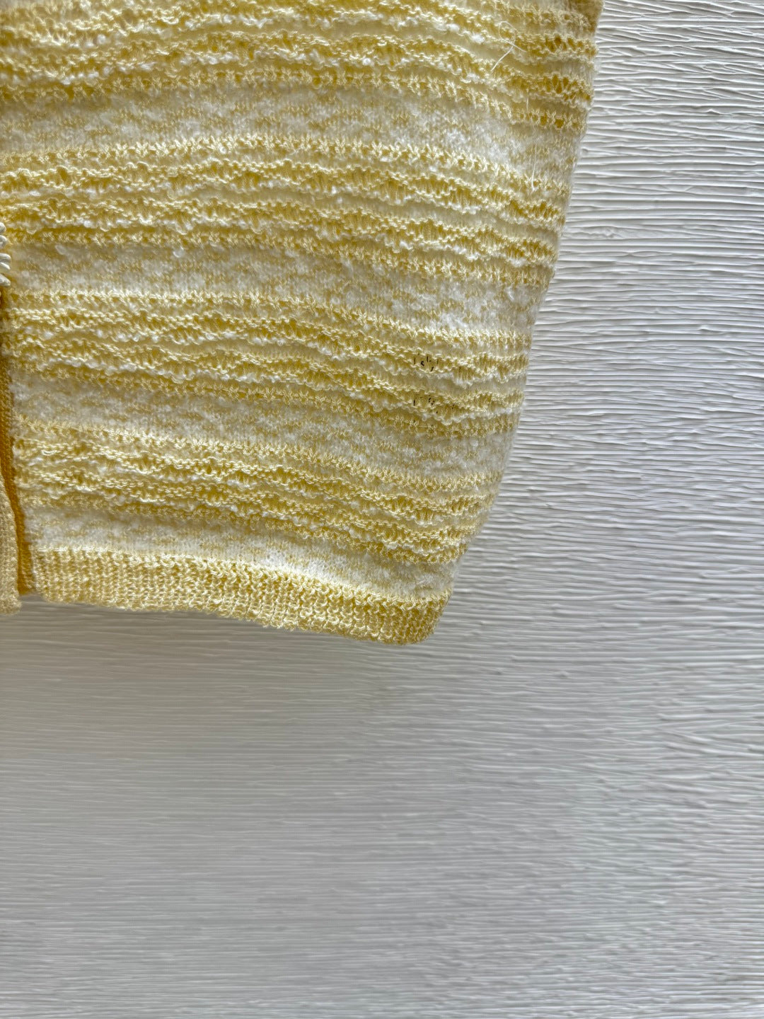 Chanel 2026 Sweater Vest Yellow Wool Nylon
