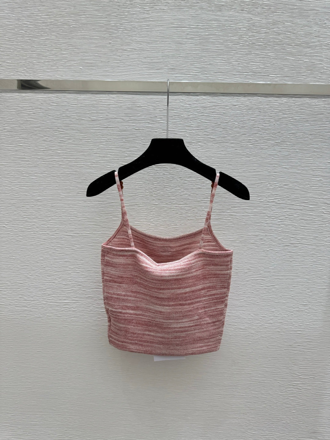 Chanel 2026 Strap Cami Tank Tops Pink Beige Wool Nylon