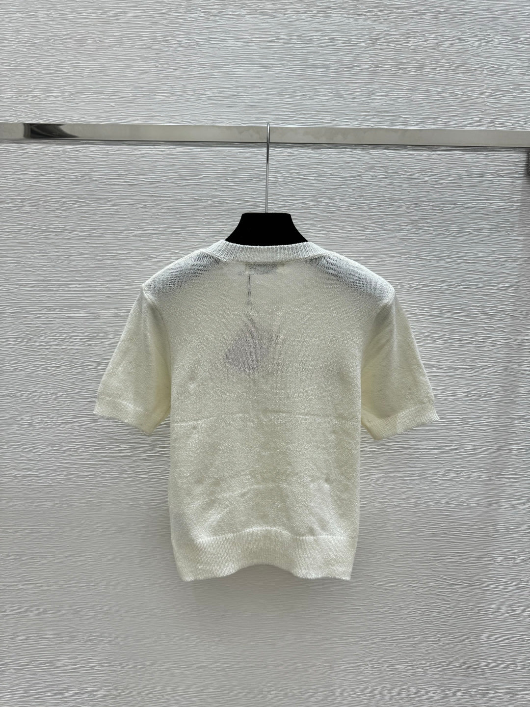 Miu Miu 2026 Short-sleeved Top White Gray Black Tencel Cotton 14171