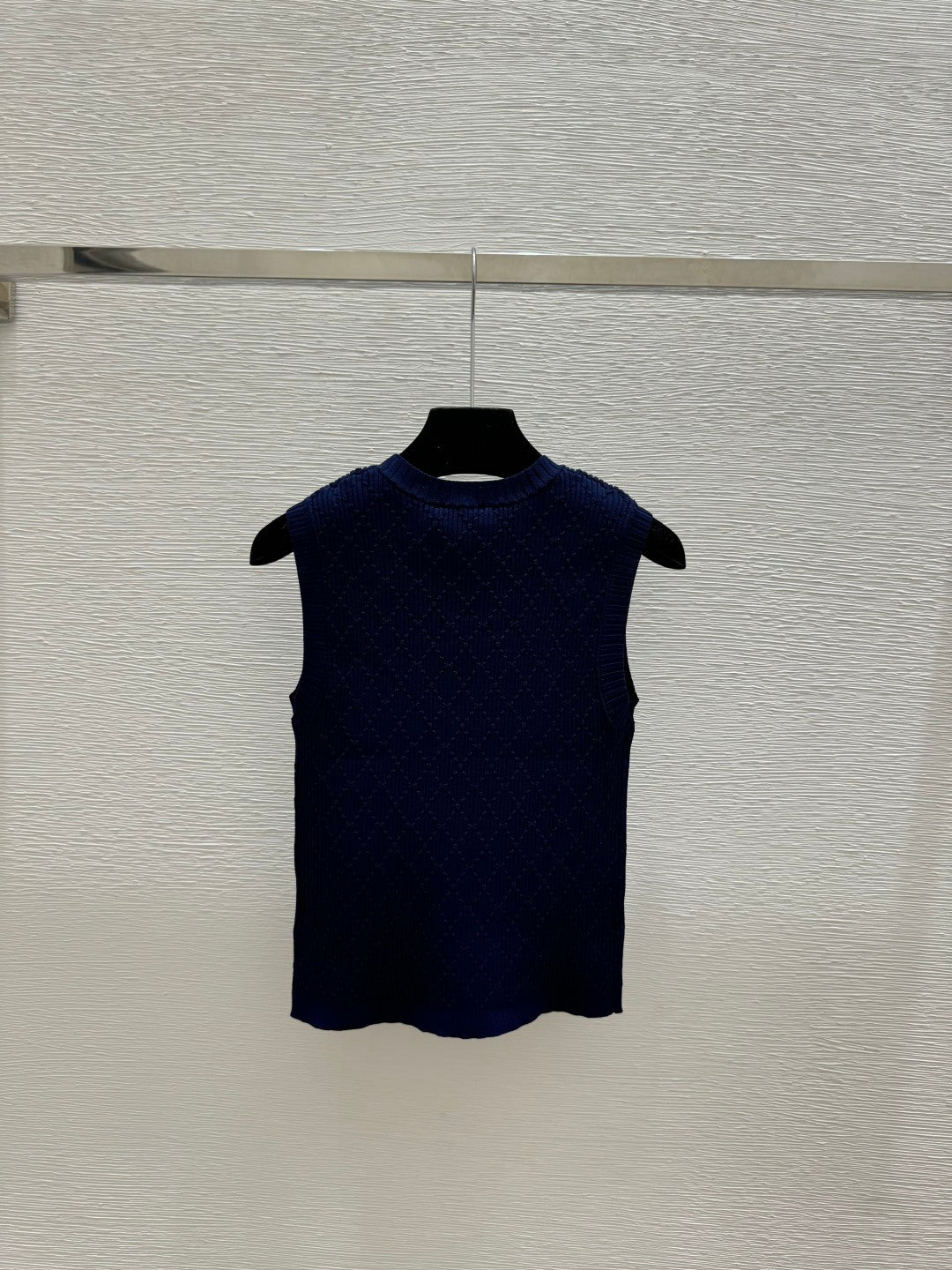 Chanel 2026 Round Neck Knitted Vest Viscose Polyamide 170631