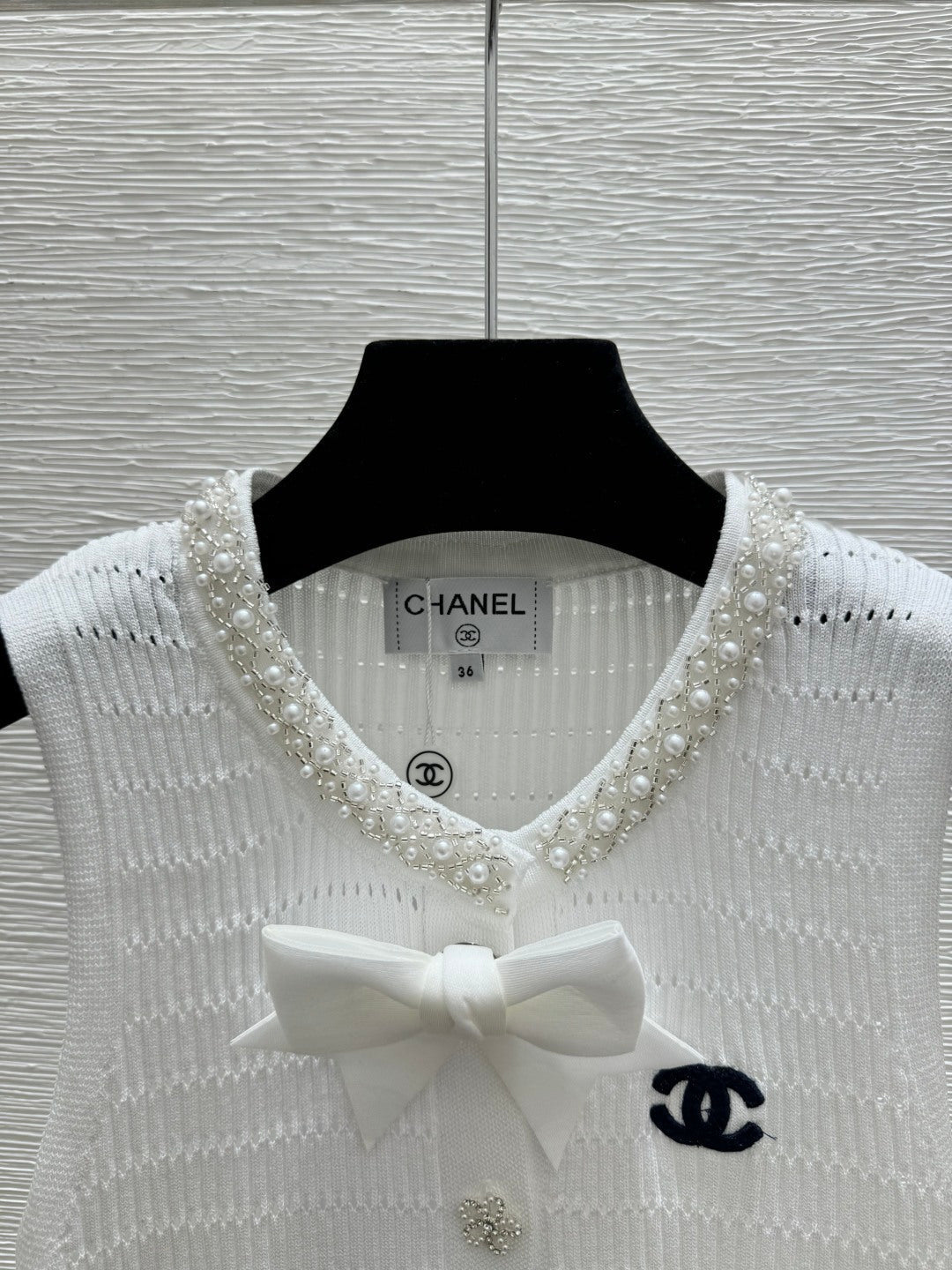 Chanel 2026 Heavy-Duty Captain Round Neck Knitted Vest Wool 170651
