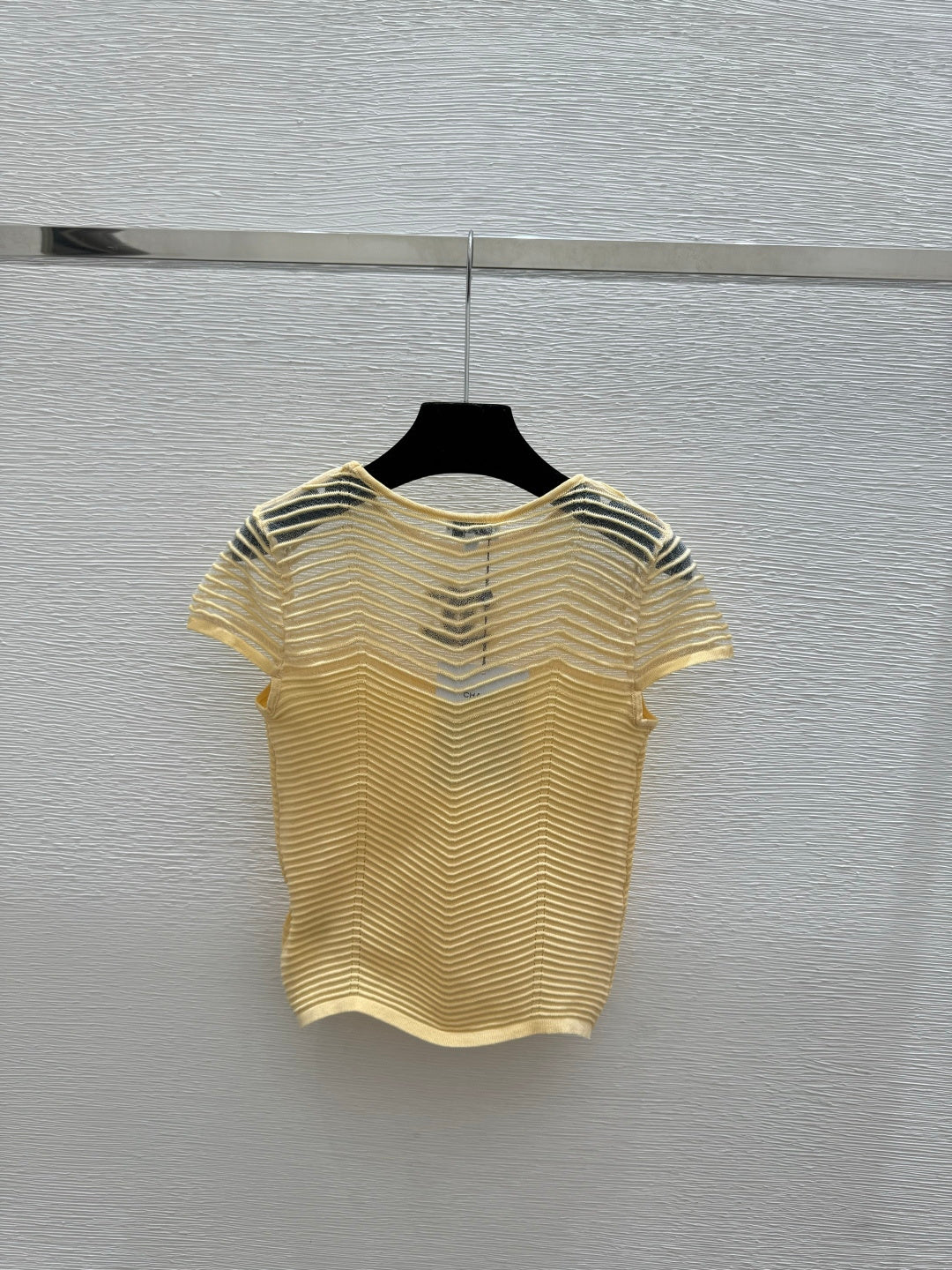 Chanel 2026 Hollow-Out Crew Neck Knitted Short-Sleeve Viscose Polyester 170694