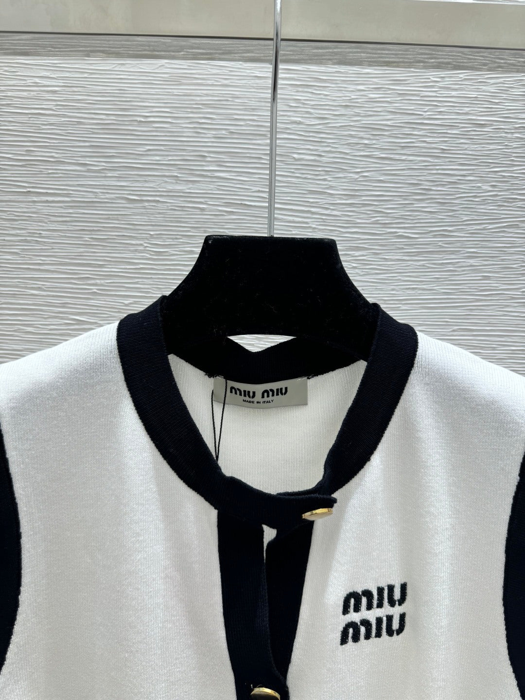 Miumiu 2026 Crew Neck Knit Vest Wool Polyester 397181