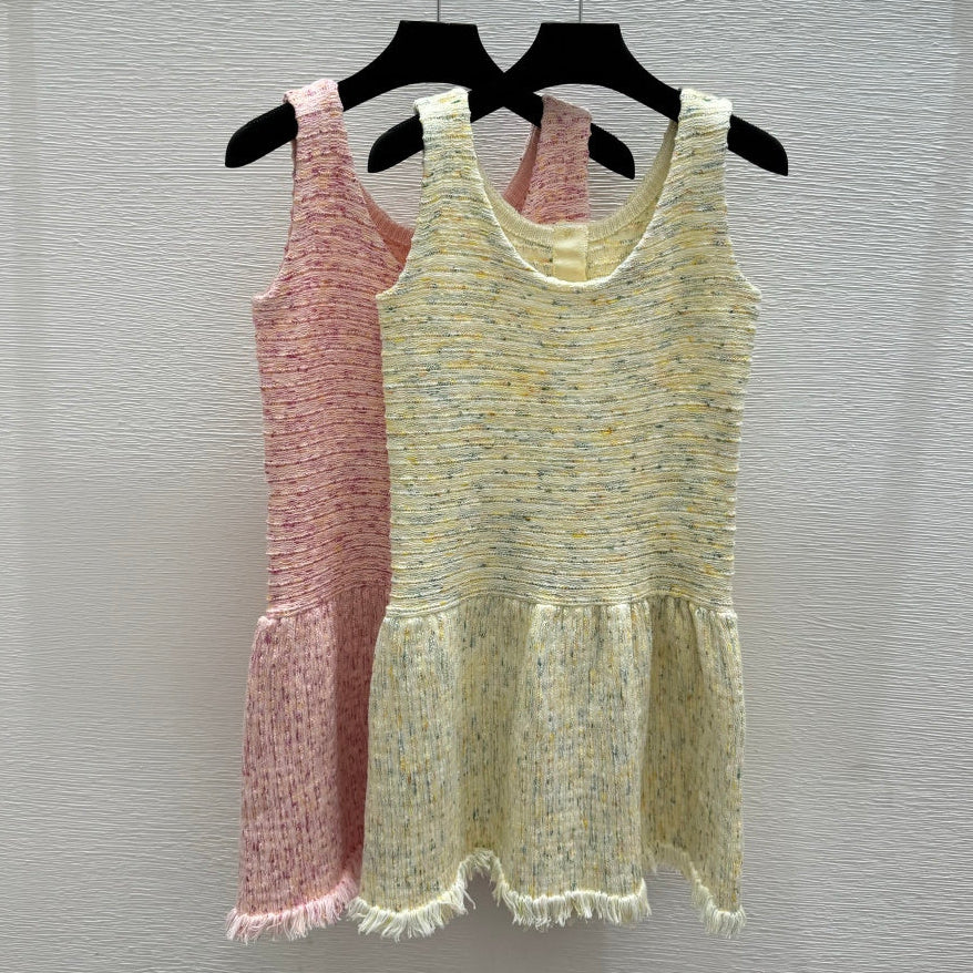 Chanel 2026 Vest Yellow Pink Cotton Wool 397715