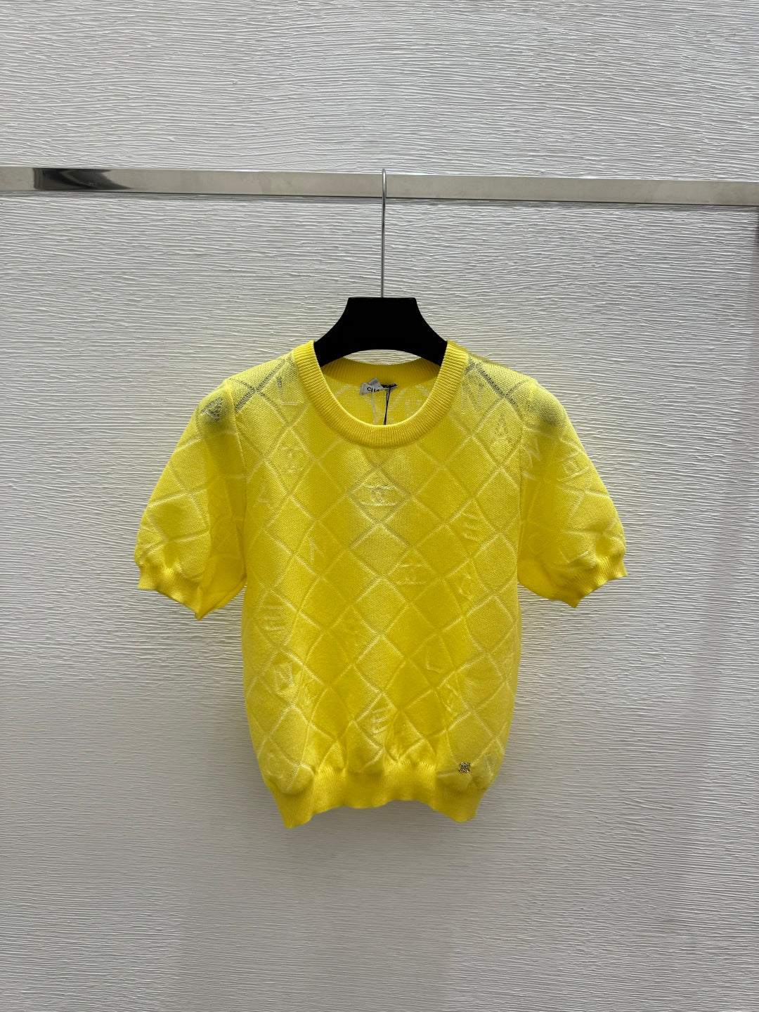 Chanel 2026 Round Neck Knitted Short-Sleeve Tencel Wool 397720