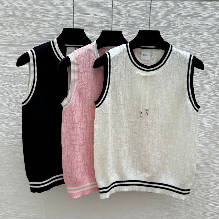 Dior 2026 Vest with Logo Cashmere 445630