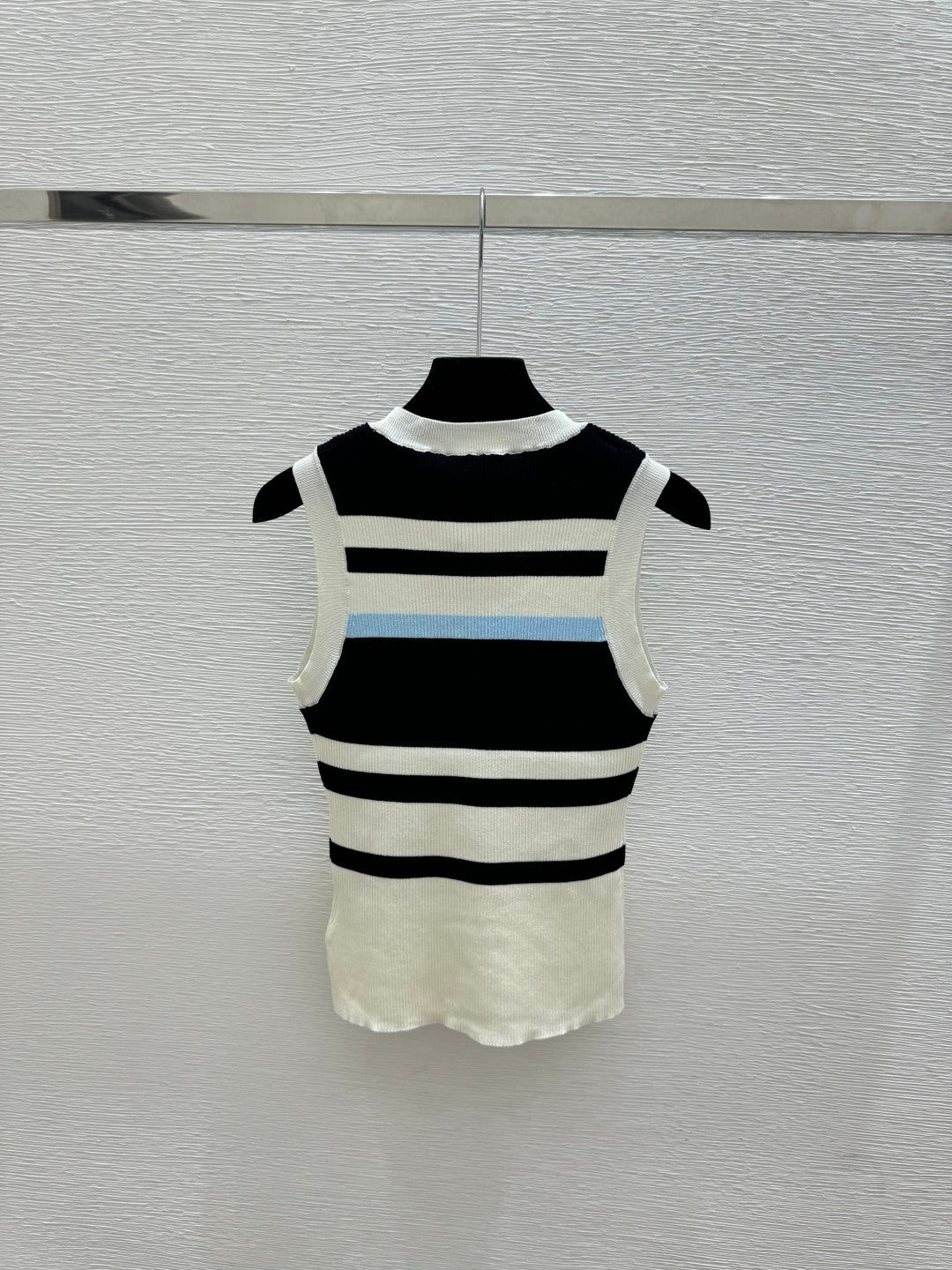 Miumiu 2026 Vest Black and White Wool 516747