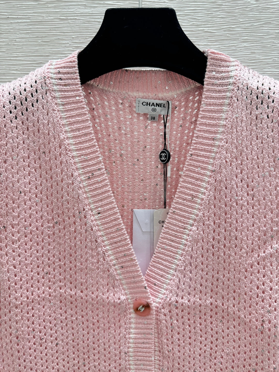 Chanel 2026 V-Neck Knitted Vest Cardigan Cotton 516750