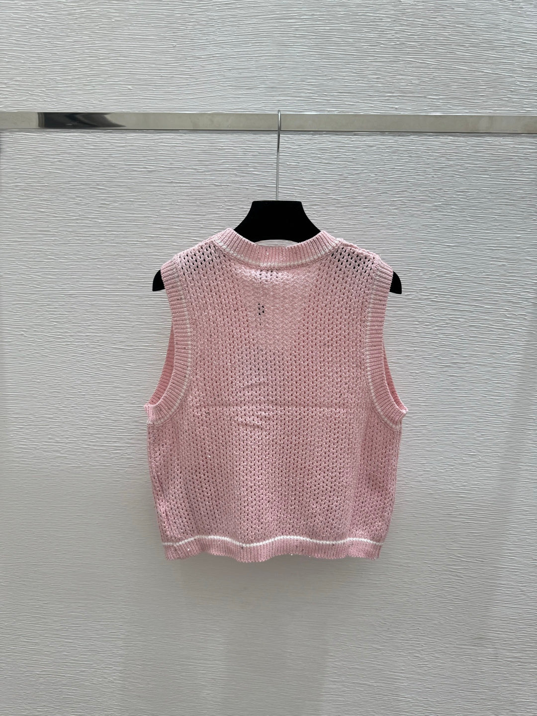 Chanel 2026 V-Neck Knitted Vest Cardigan Cotton 516750