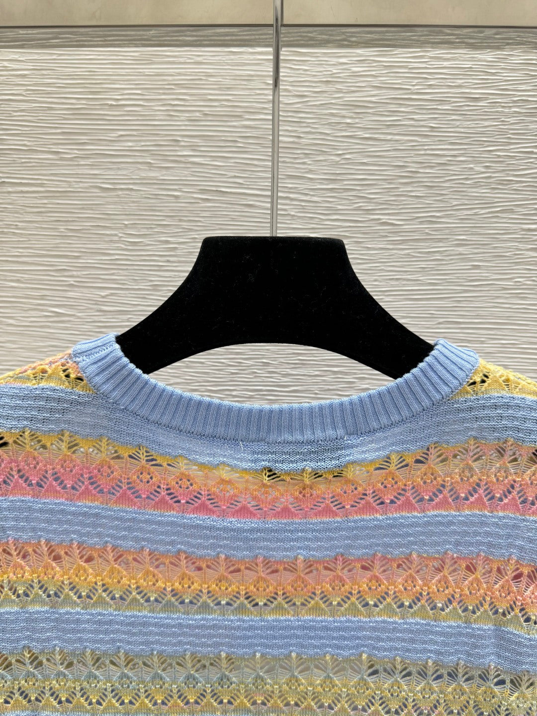 Chanel 2026 Striped Short-sleeved Shirt Multicolor Wool 516774