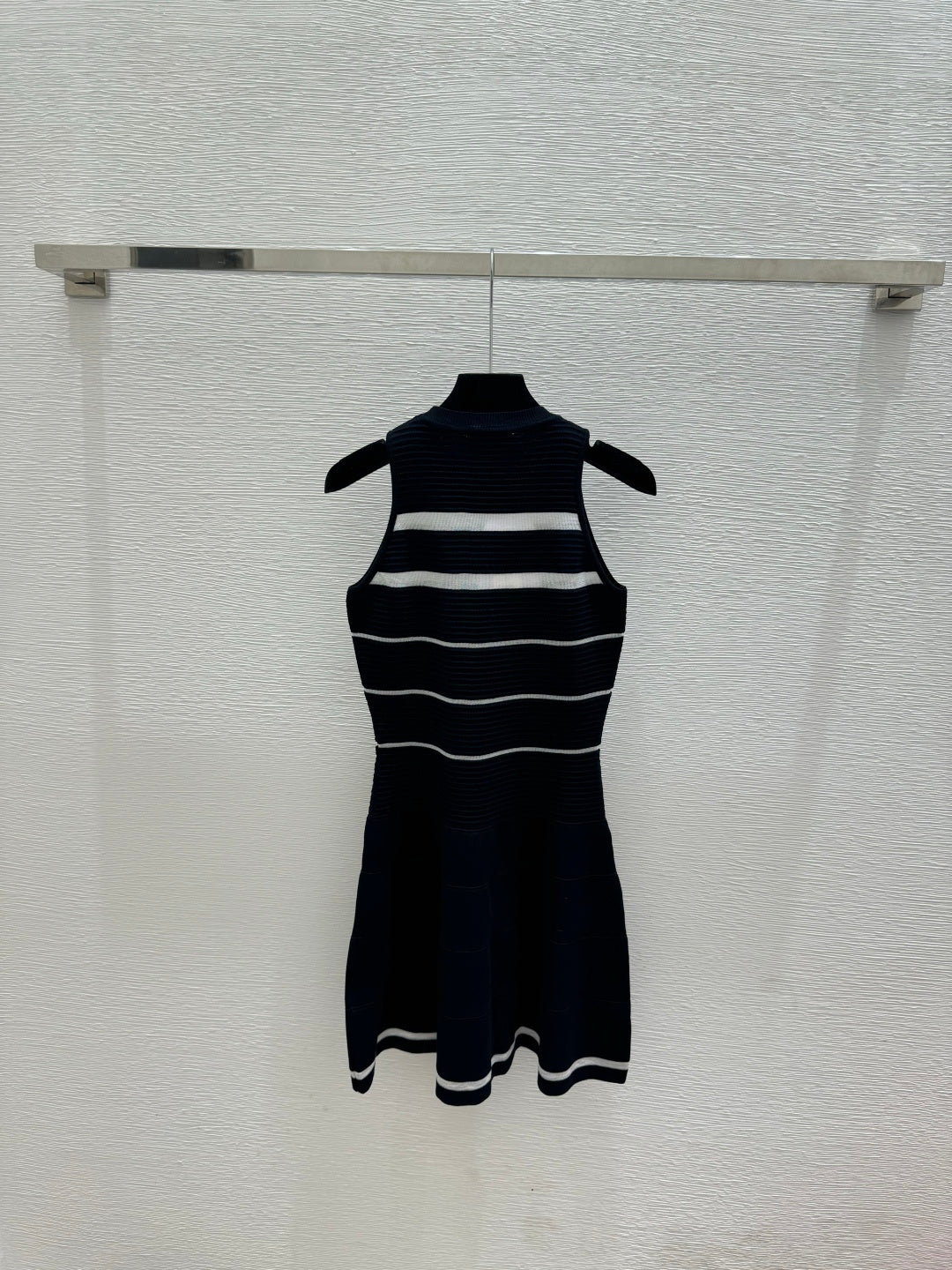 Chanel 2026 Round Neck Knitted Vest Dress Wool Cashmere 516050