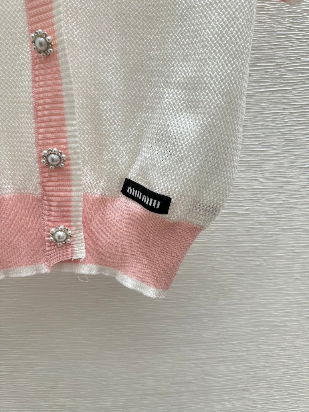 Miumiu 2026 Bow Knit Cardigan Wool 395568