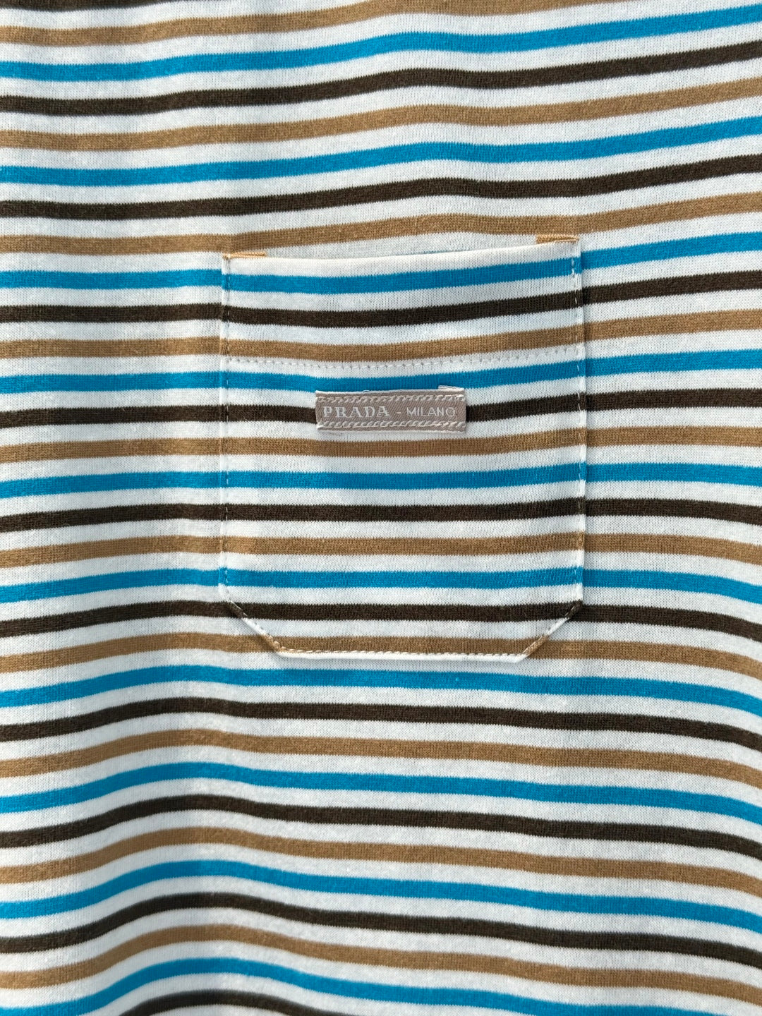 Prada 25 Striped T-shirt Multicolor Cotton 220087