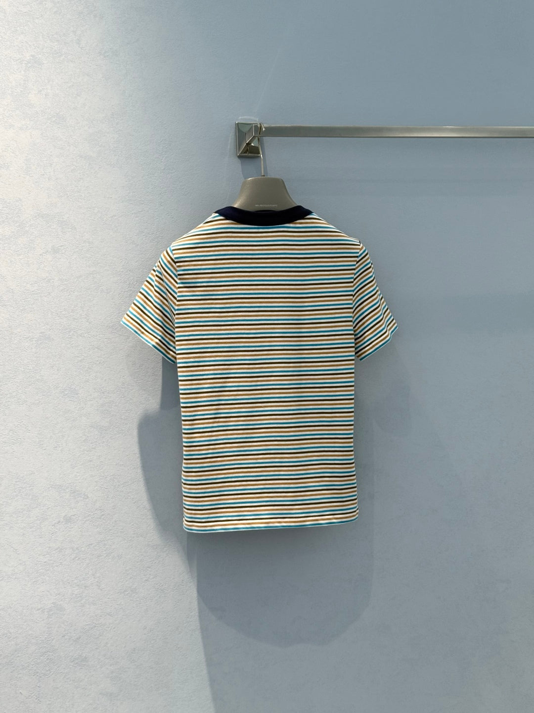 Prada 25 Striped T-shirt Multicolor Cotton 220087