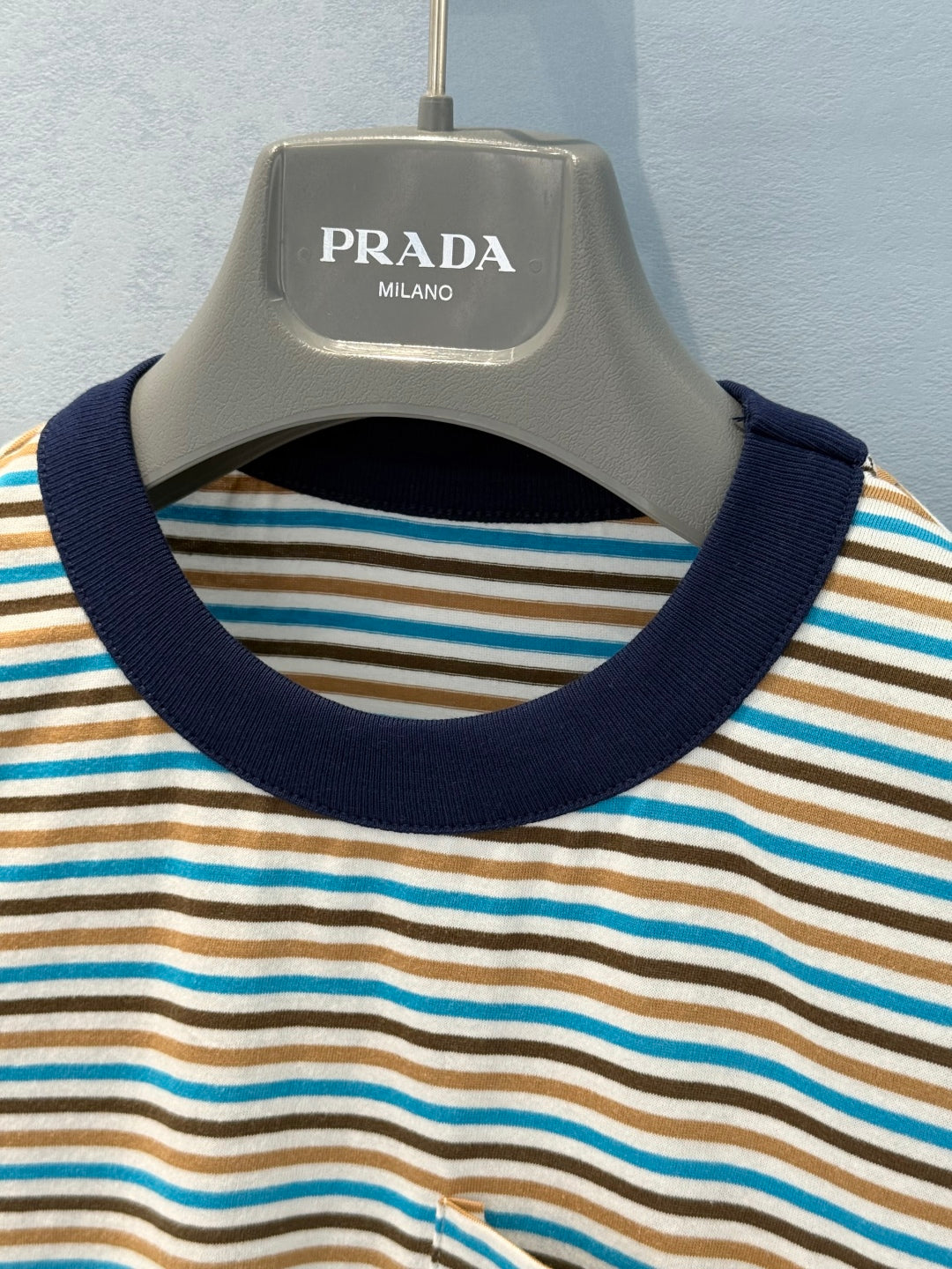 Prada 25 Striped T-shirt Multicolor Cotton 220087