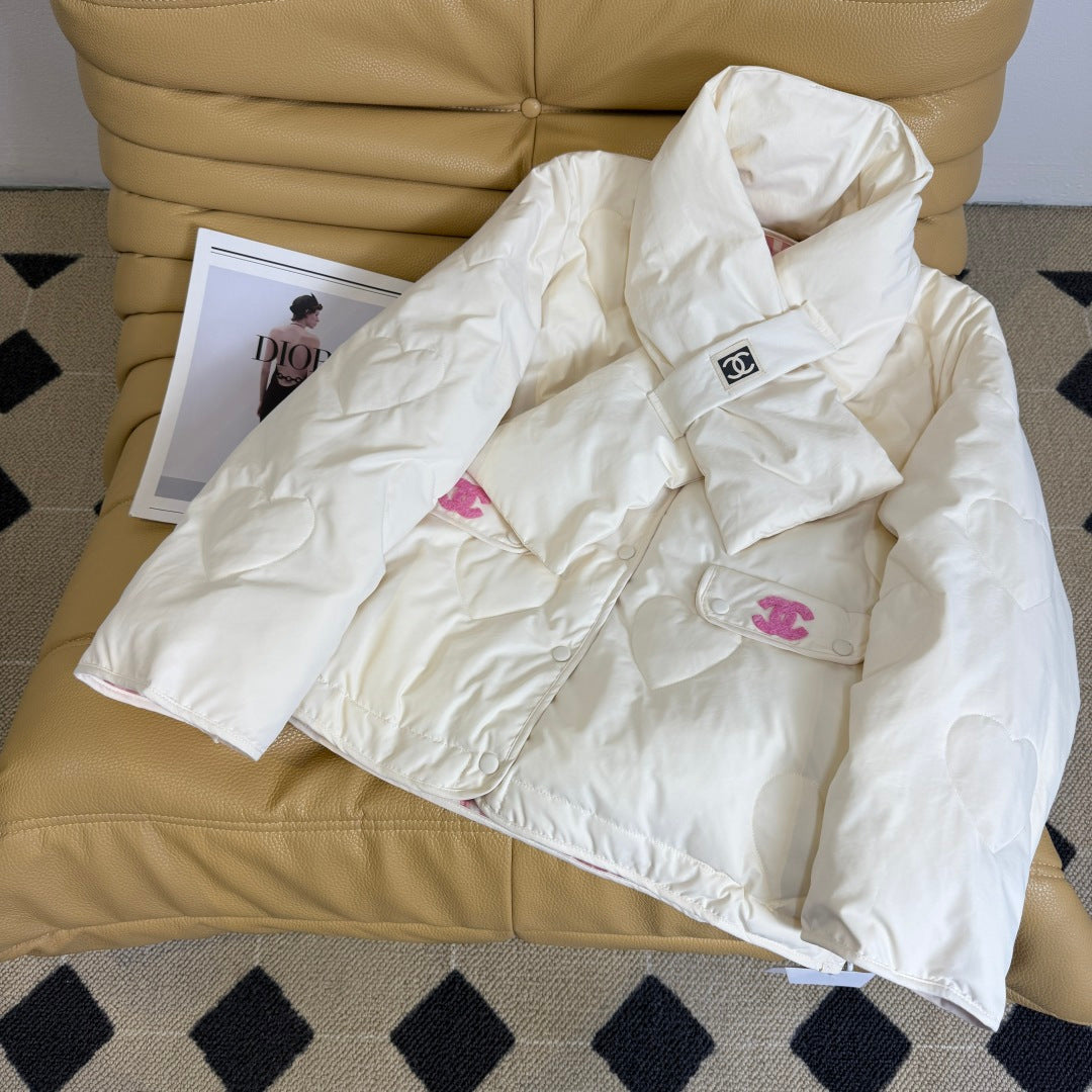 CC 26 Two-piece Jacket Pink and Cream Down Polyester 390426