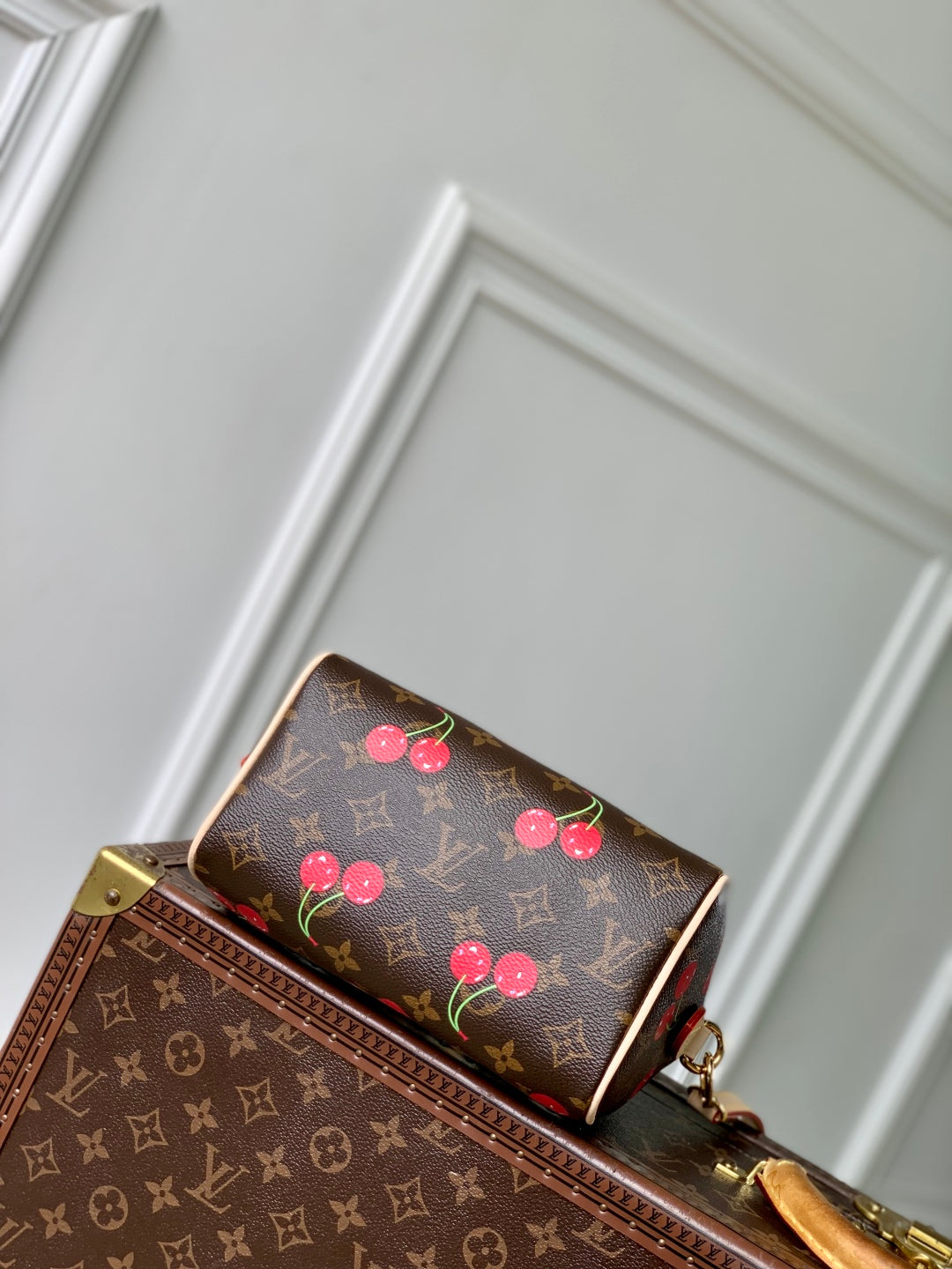 Speedy BandouliÃ¨re Cherry bag Brown Beige Monogram Canvas 251532