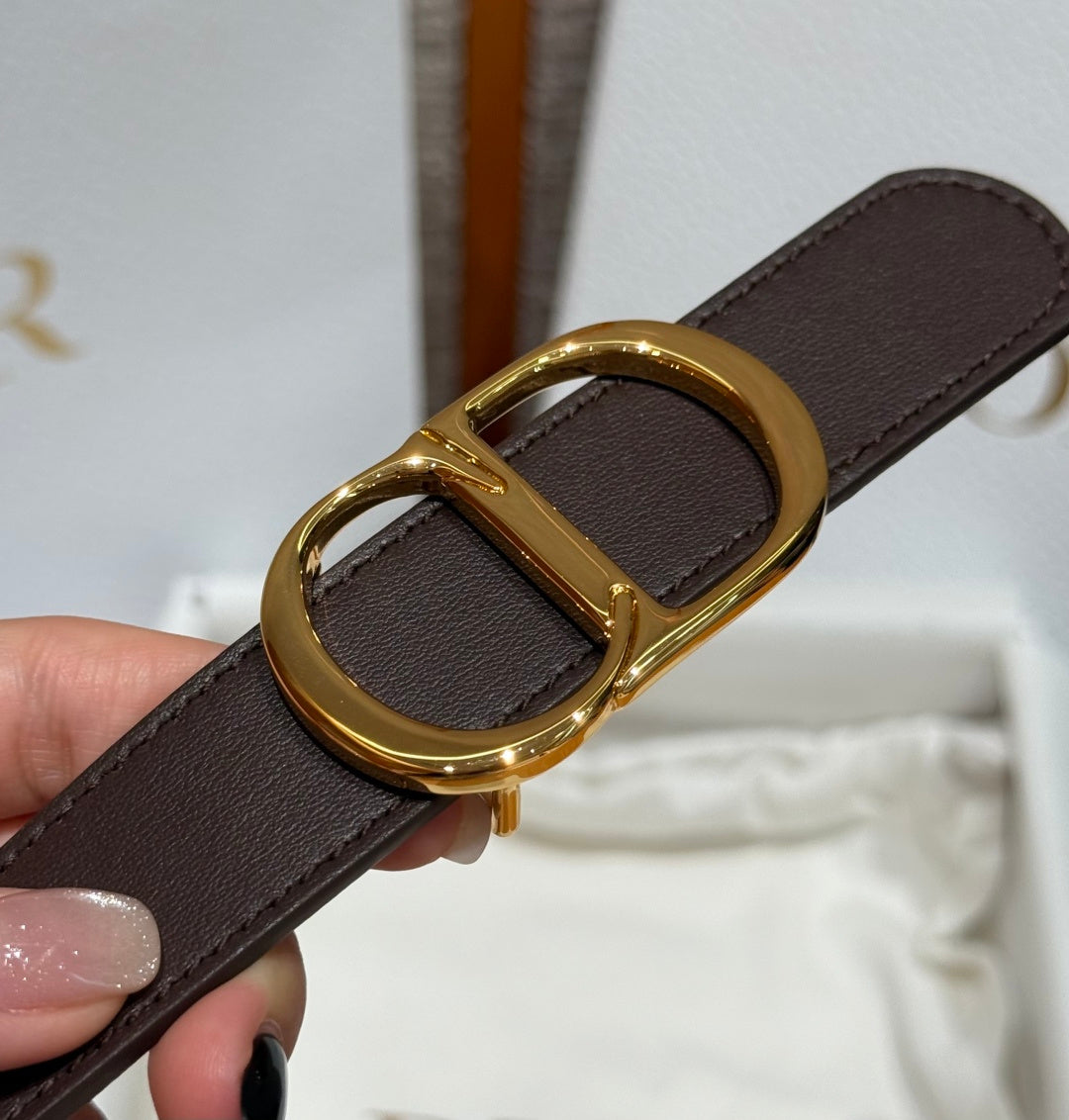 Dior 2026 30 Montaigne Reversible Belt 20mm Leather 215407