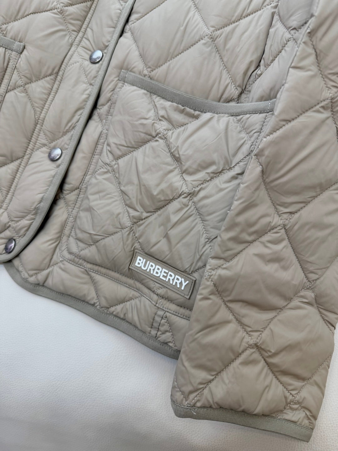Burberry 25 Jacket Apricot Nylon Cotton