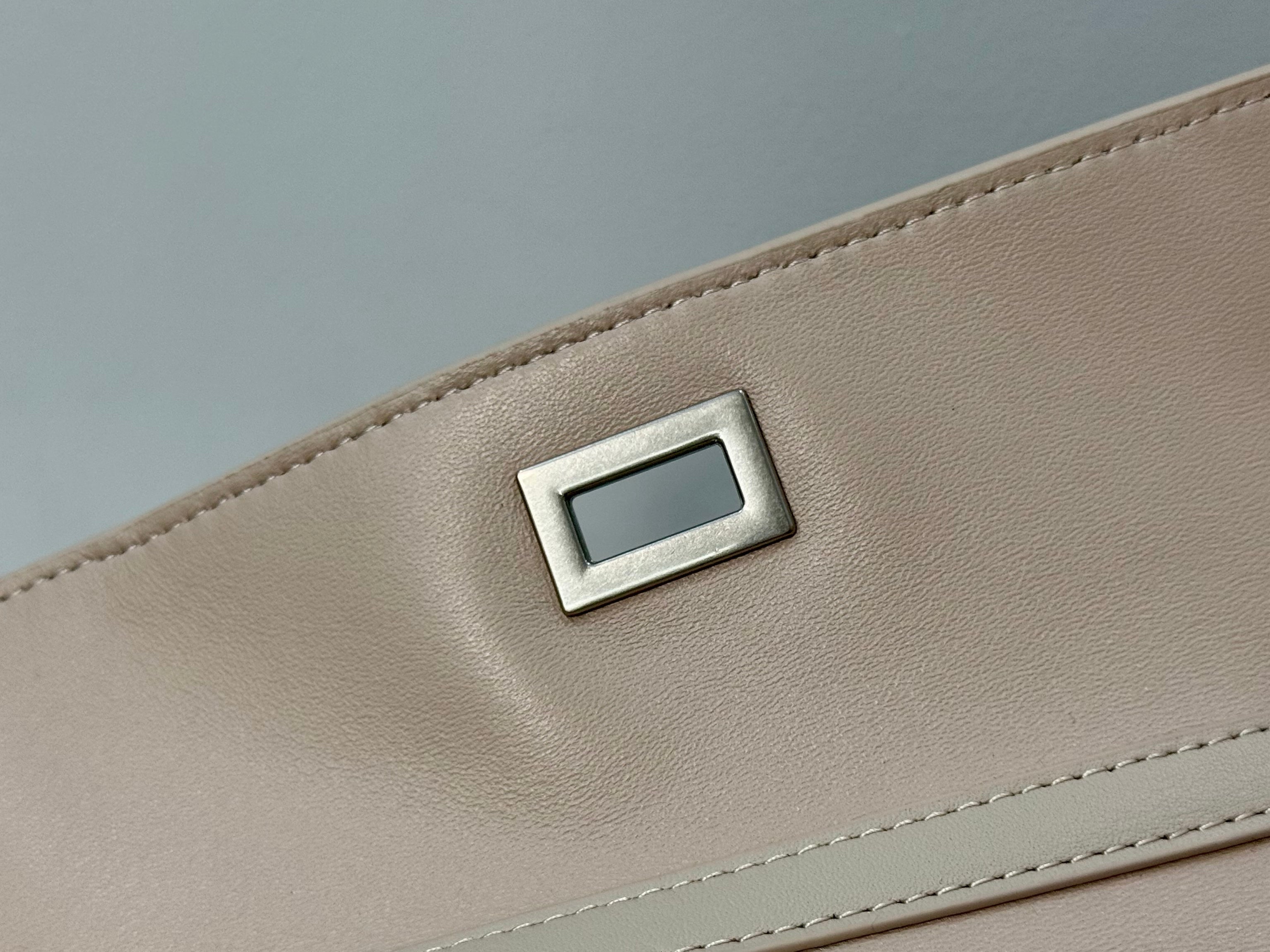 Balenciaga Small Bag 29 Beige Calfskin Sliver Hardware