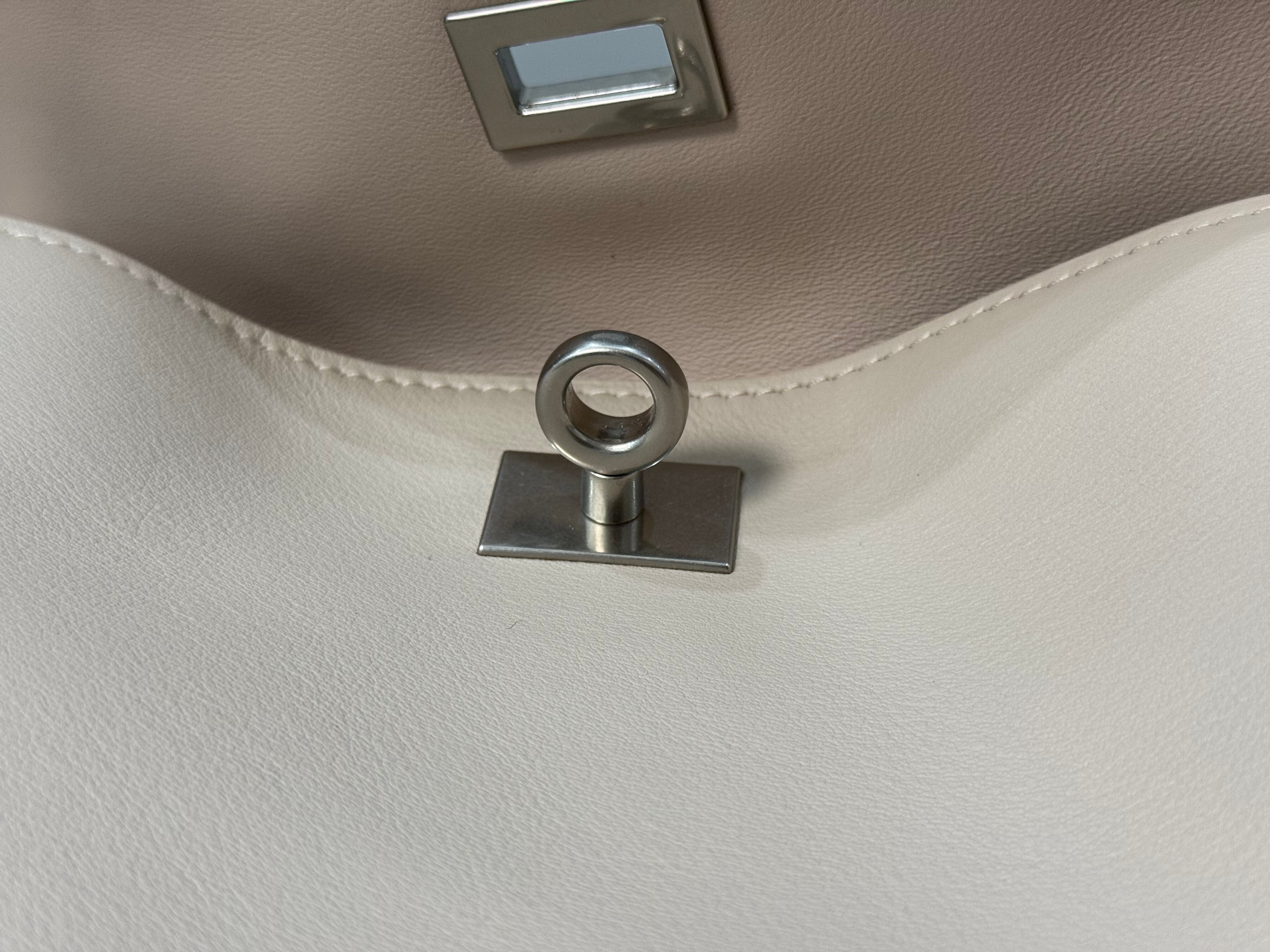 Balenciaga Small Bag 29 Beige Calfskin Sliver Hardware