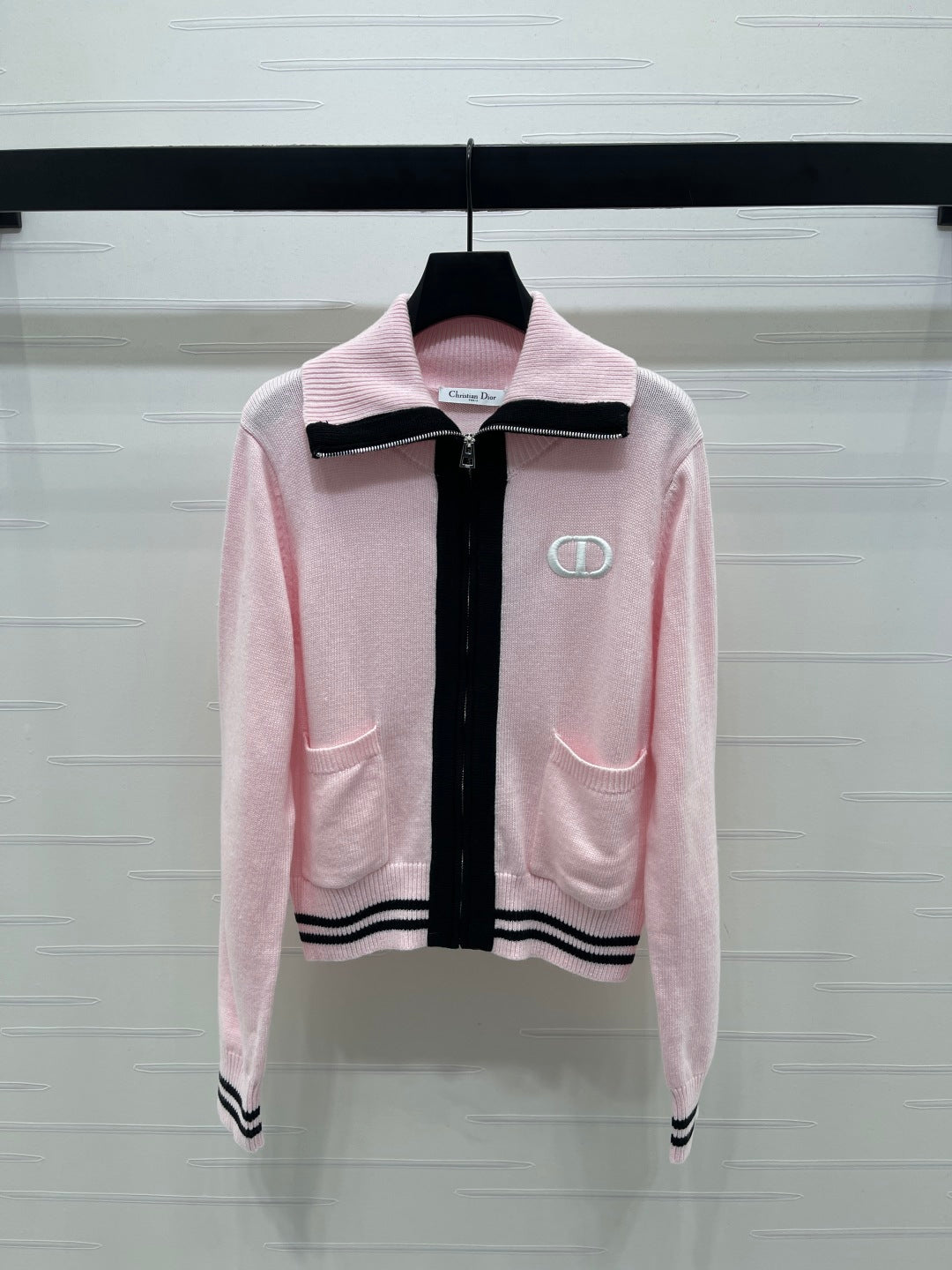 CD 25 Cardigan Two-tone Wool and Cashmere