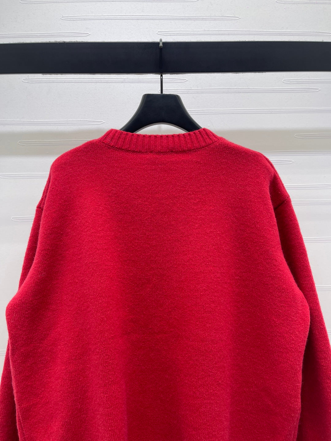 CC 26 Bow Tie Pullover Sweater Red Wool 331564