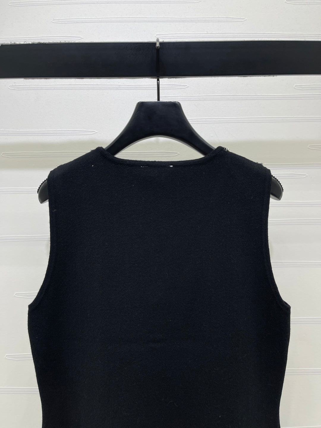 Chanel 2026 Vest Dress Black Wool Acrylic 136376