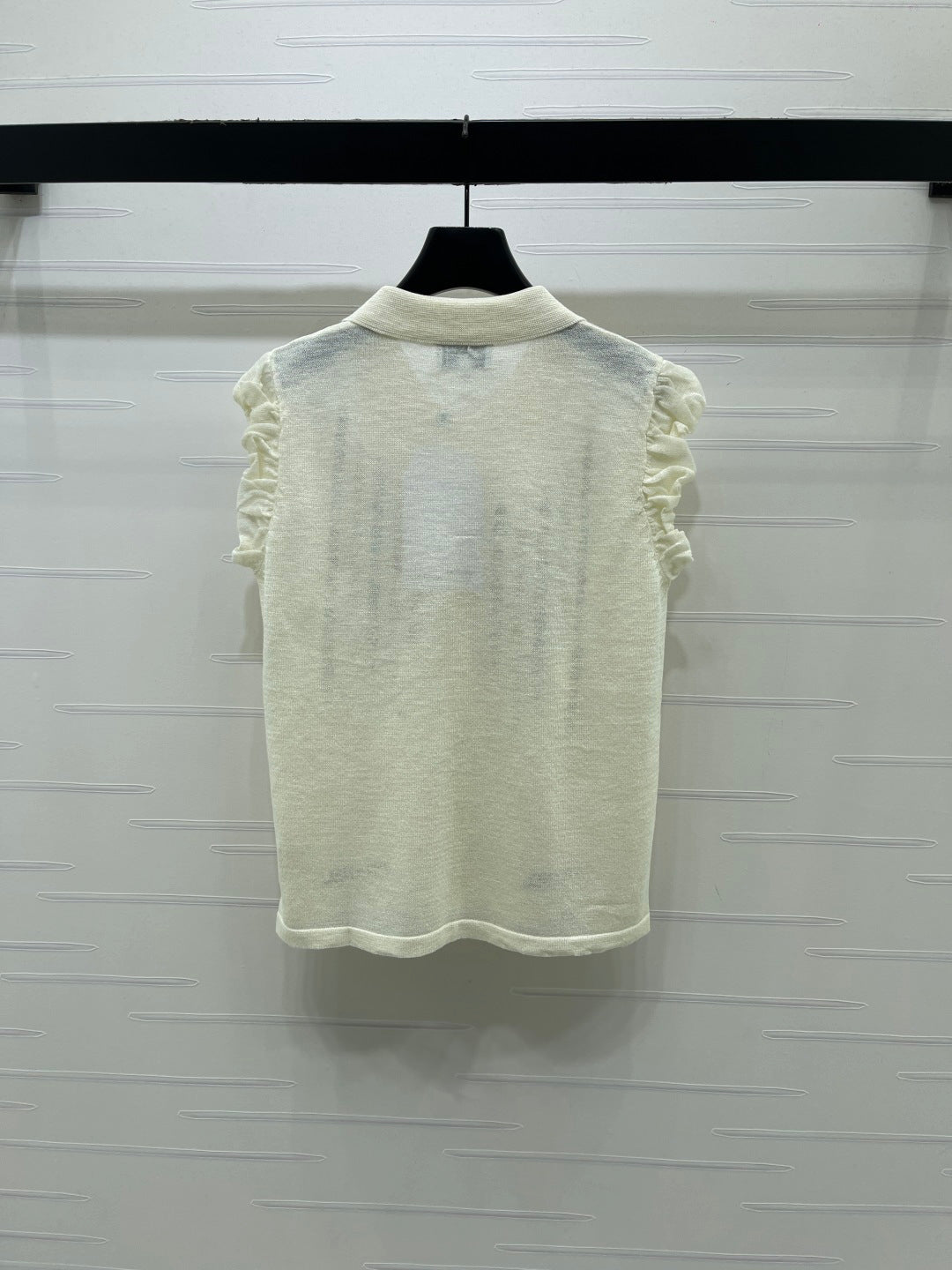 Chanel 2026 Ruffled Knitted Vest Viscose 397427