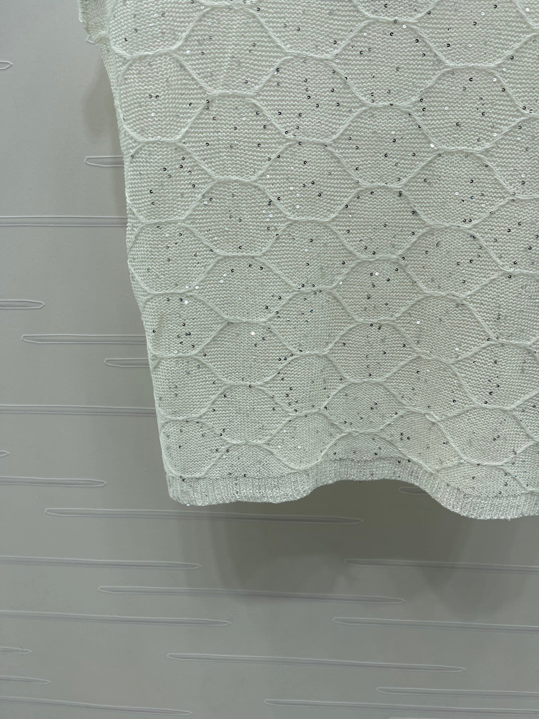 Chanel 2026 Round Neck Hollow Out Knit Short Sleeve Tencel 397438