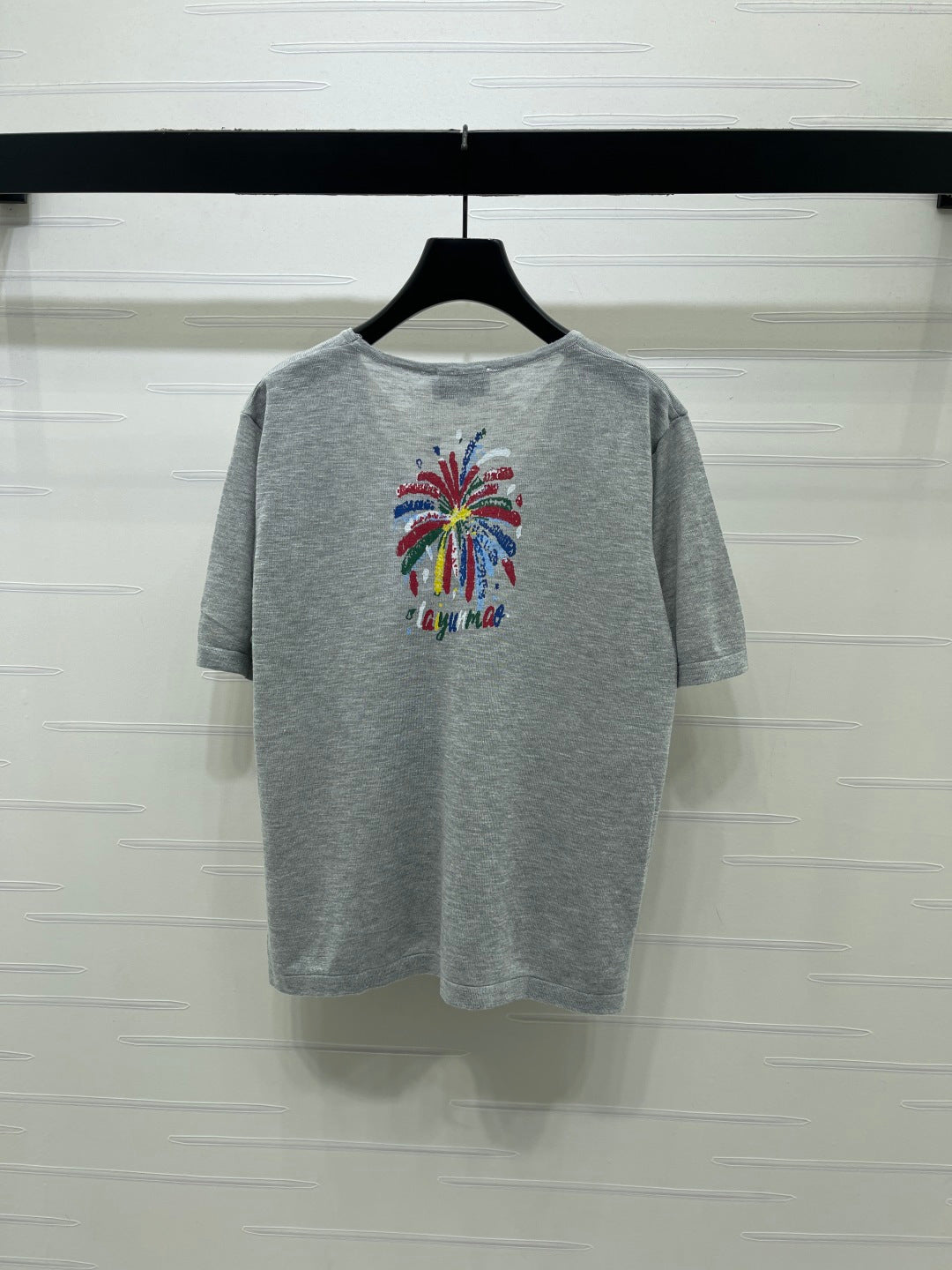 Chanel 2026 Shirt Grey White Wool 401602