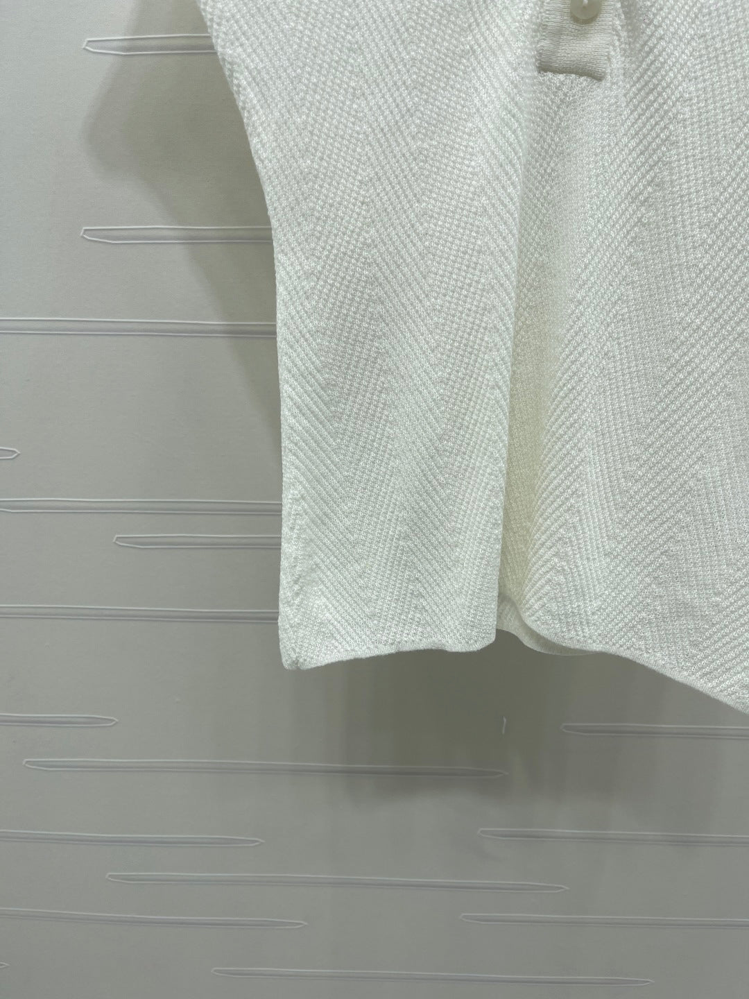 Chanel 2026 Collared Knit Short-Sleeve Shirt Tencel 677741