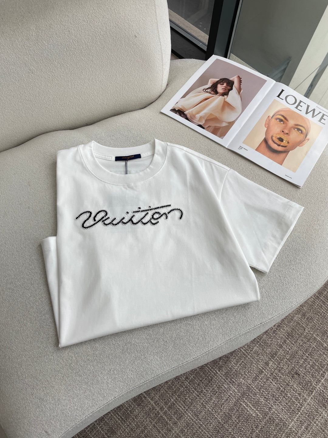 LV 26A Short-Sleeve T-Shirt Oversized Cotton 405943