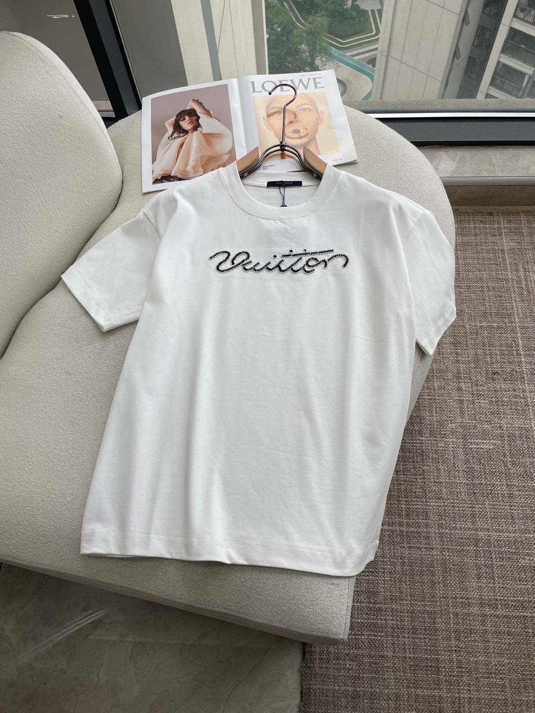 LV 26A Short-Sleeve T-Shirt Oversized Cotton 405943