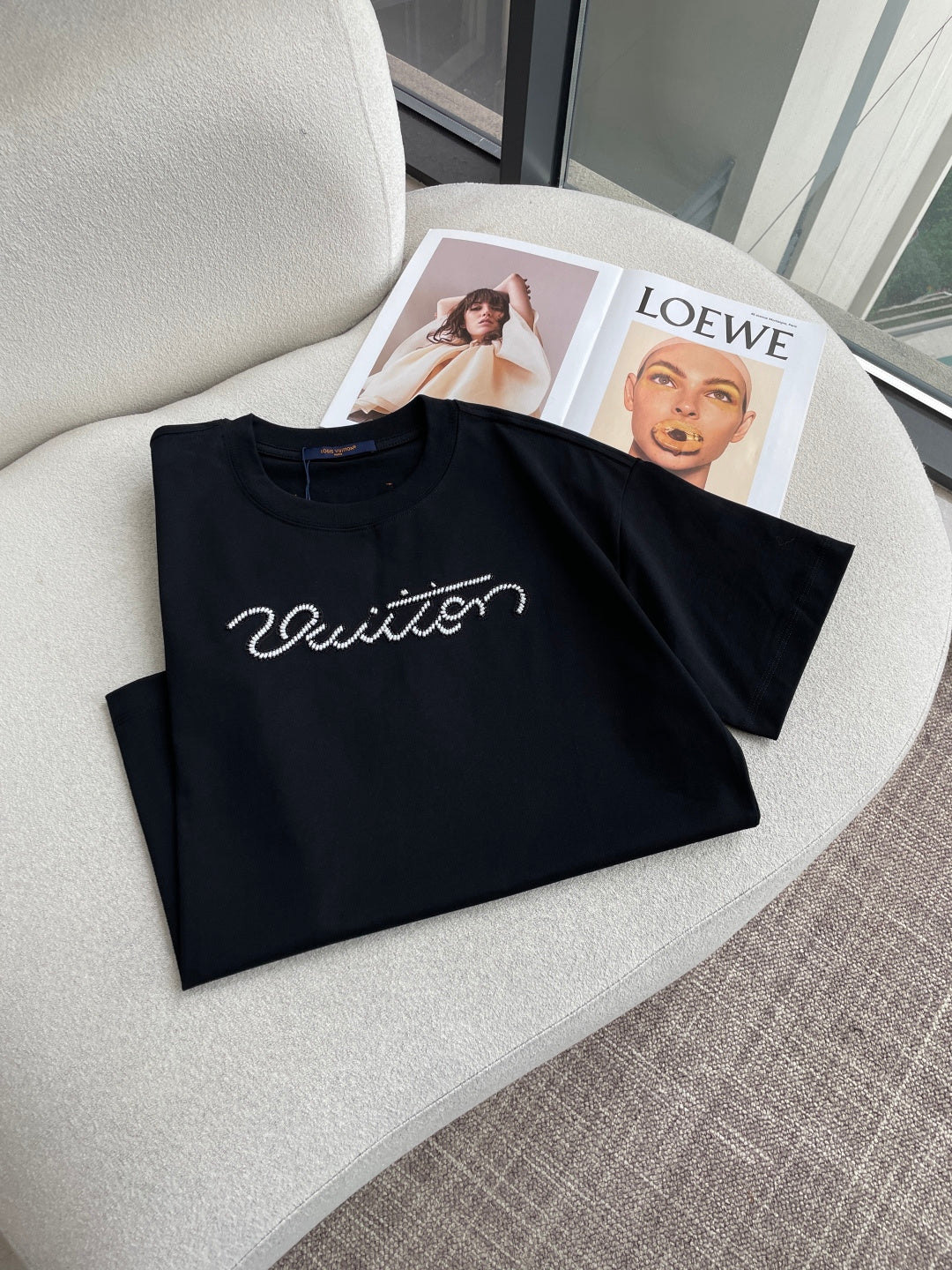 LV 26A Short-Sleeve T-Shirt Oversized Cotton 405943