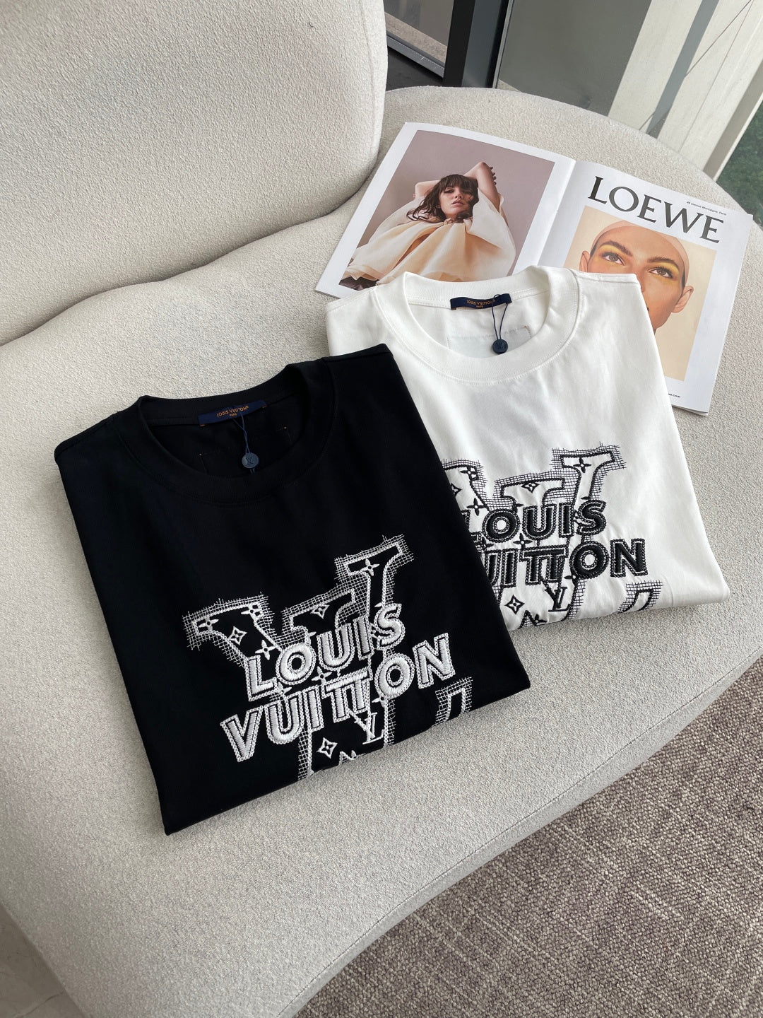 LV 26A Short-Sleeve T-Shirt Oversized Cotton 405944