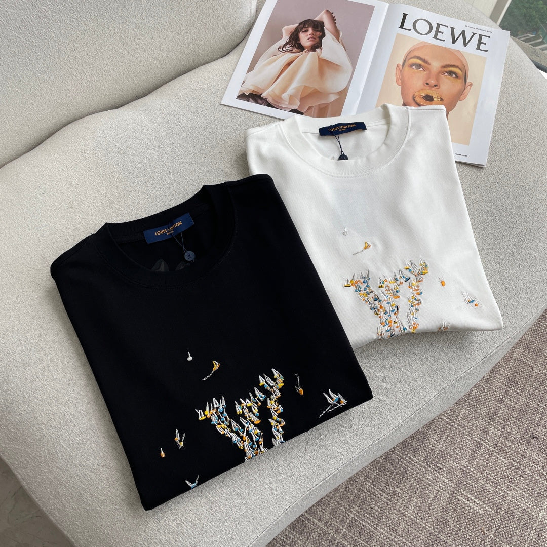 LV 26A Short-Sleeve T-Shirt Oversized Cotton 405952