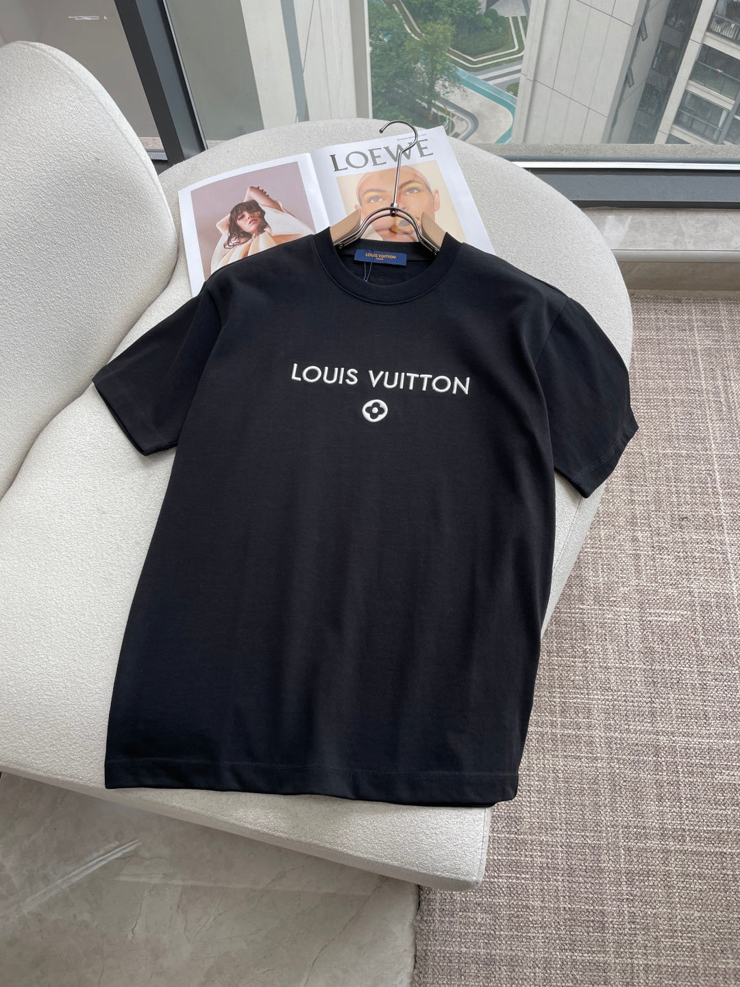 LV 26A Short-Sleeve T-Shirt Oversized Cotton 405954
