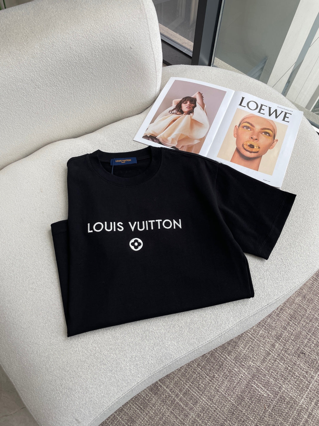 LV 26A Short-Sleeve T-Shirt Oversized Cotton 405954