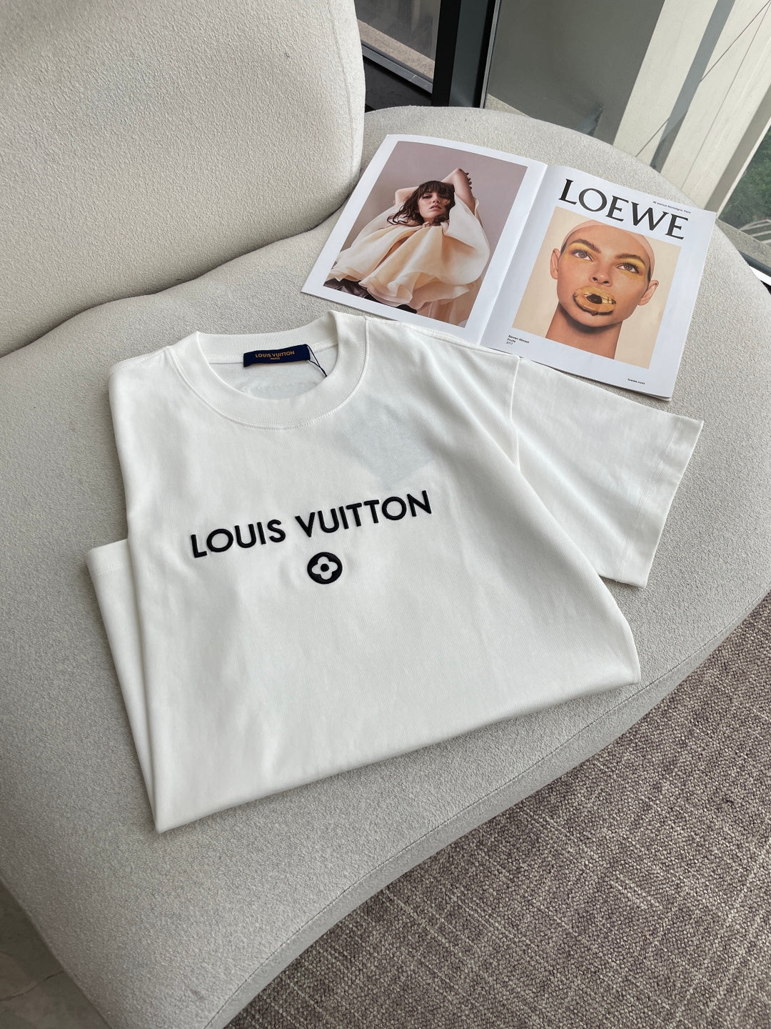 LV 26A Short-Sleeve T-Shirt Oversized Cotton 405954